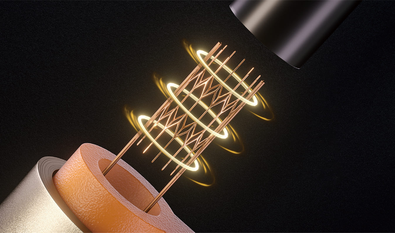 メッシュコイルの内部画像