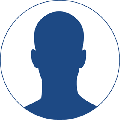 女性の青色の影